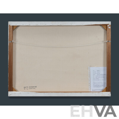 Tabitha Kerr (20th Century, Indigenous-Australian,1987-), All My Relations... Both Sides... in Mossman Gorge, (2003), Original Acrylic on Canvas, 82 X 111 Cm