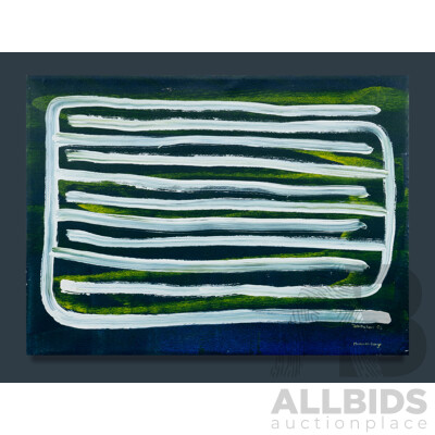 Tabitha Kerr (20th Century, Indigenous-Australian,1987-), All My Relations... Both Sides... in Mossman Gorge, (2003), Wonderful Original Acrylic on Canvas, 82 x 111 cm