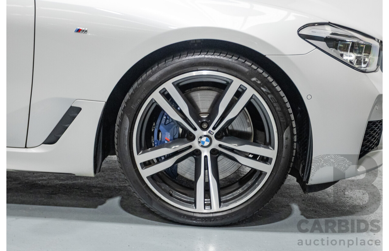 9/2017 BMW 630i M Sport Gran Coupe G32 5D Hatchback Mineral White Metallic Turbo 2.0L