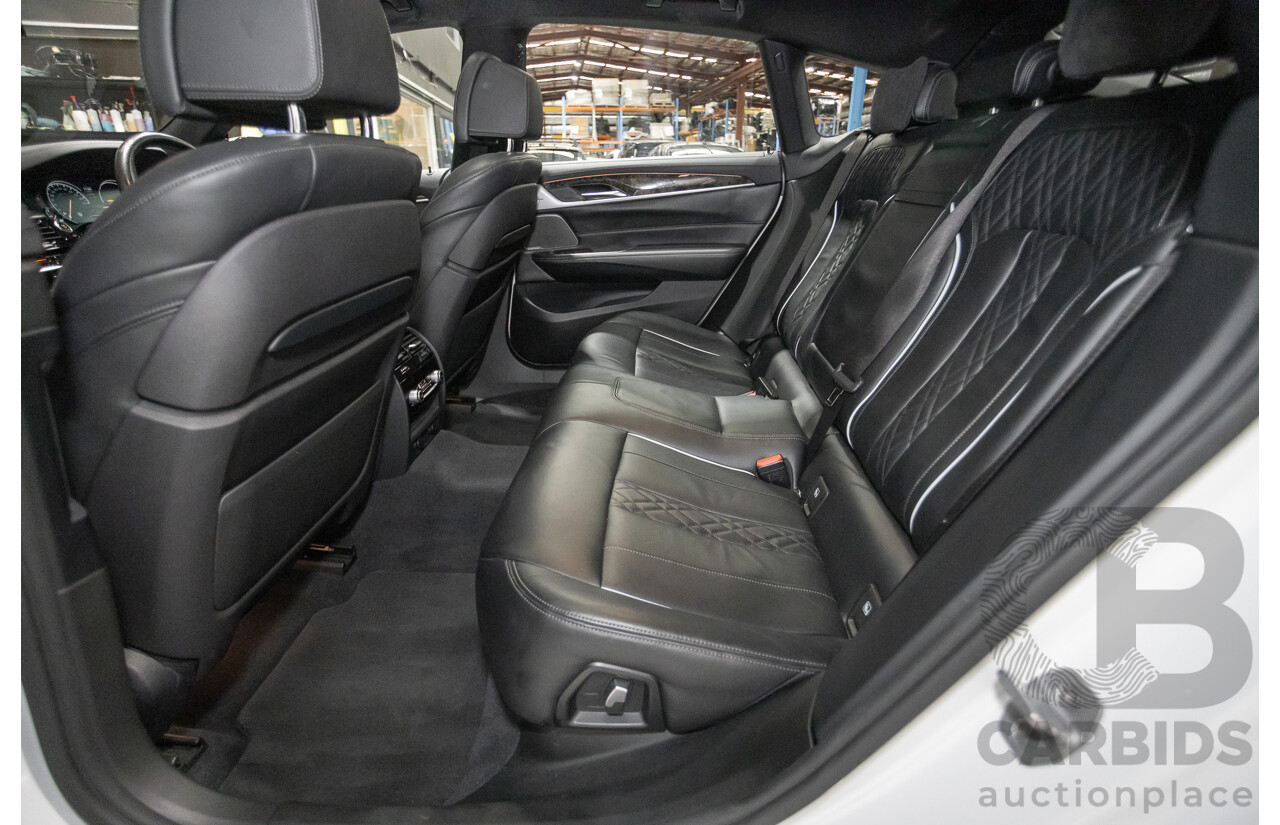 9/2017 BMW 630i M Sport Gran Coupe G32 5D Hatchback Mineral White Metallic Turbo 2.0L