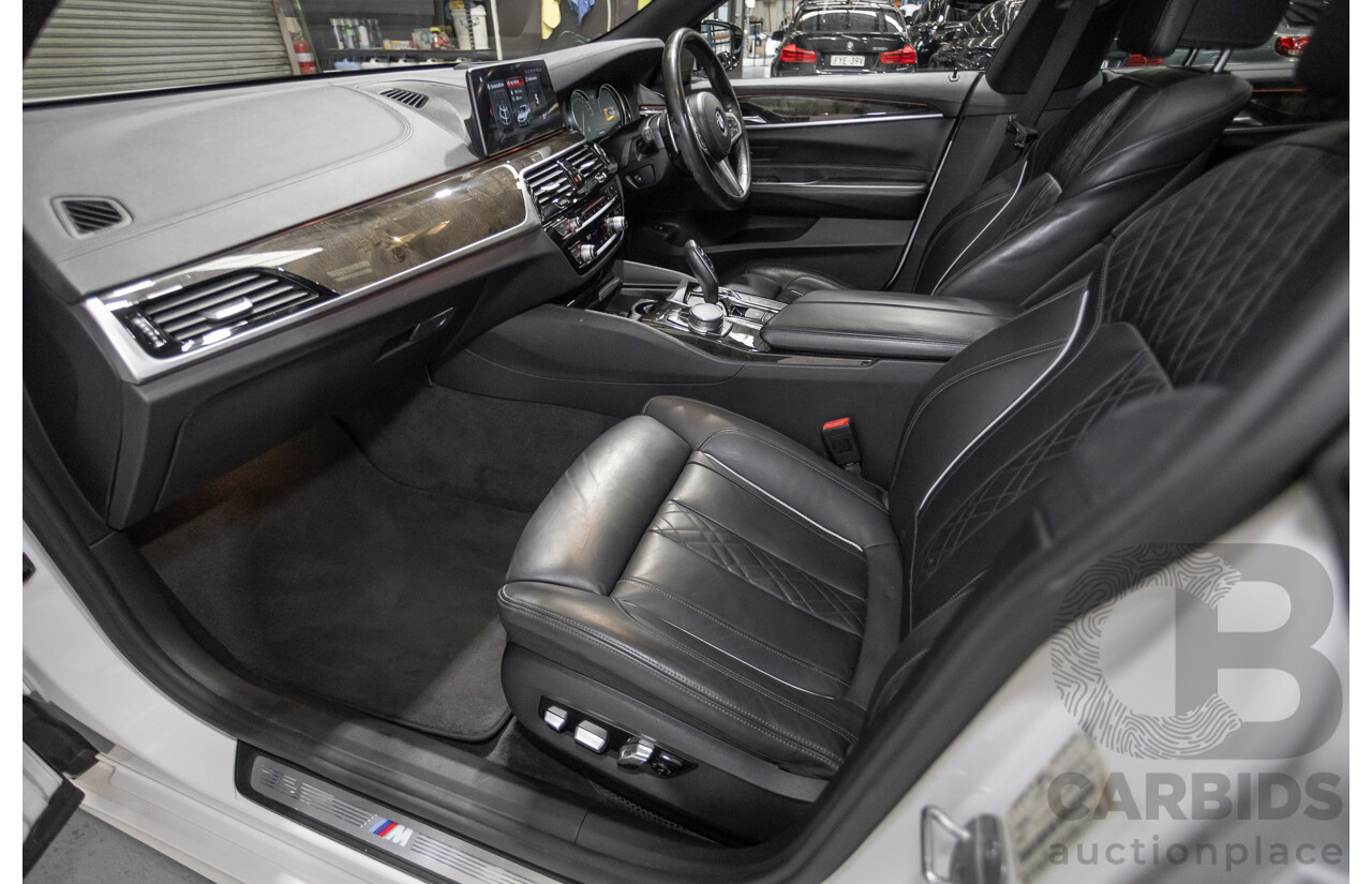 9/2017 BMW 630i M Sport Gran Coupe G32 5D Hatchback Mineral White Metallic Turbo 2.0L