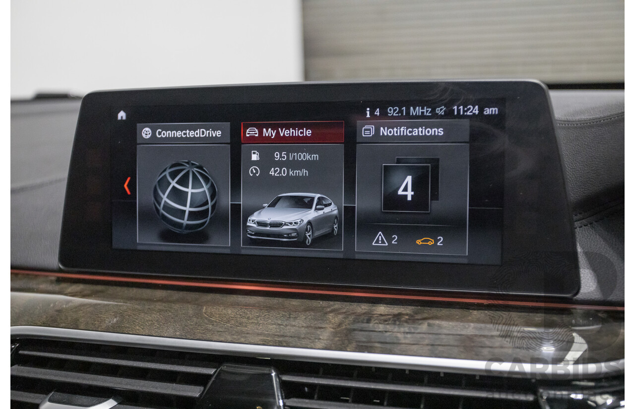 9/2017 BMW 630i M Sport Gran Coupe G32 5D Hatchback Mineral White Metallic Turbo 2.0L