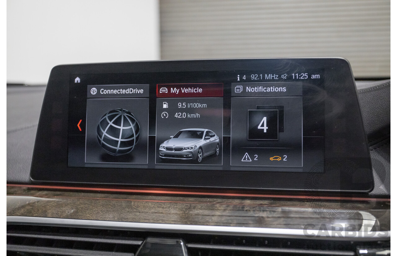 9/2017 BMW 630i M Sport Gran Coupe G32 5D Hatchback Mineral White Metallic Turbo 2.0L