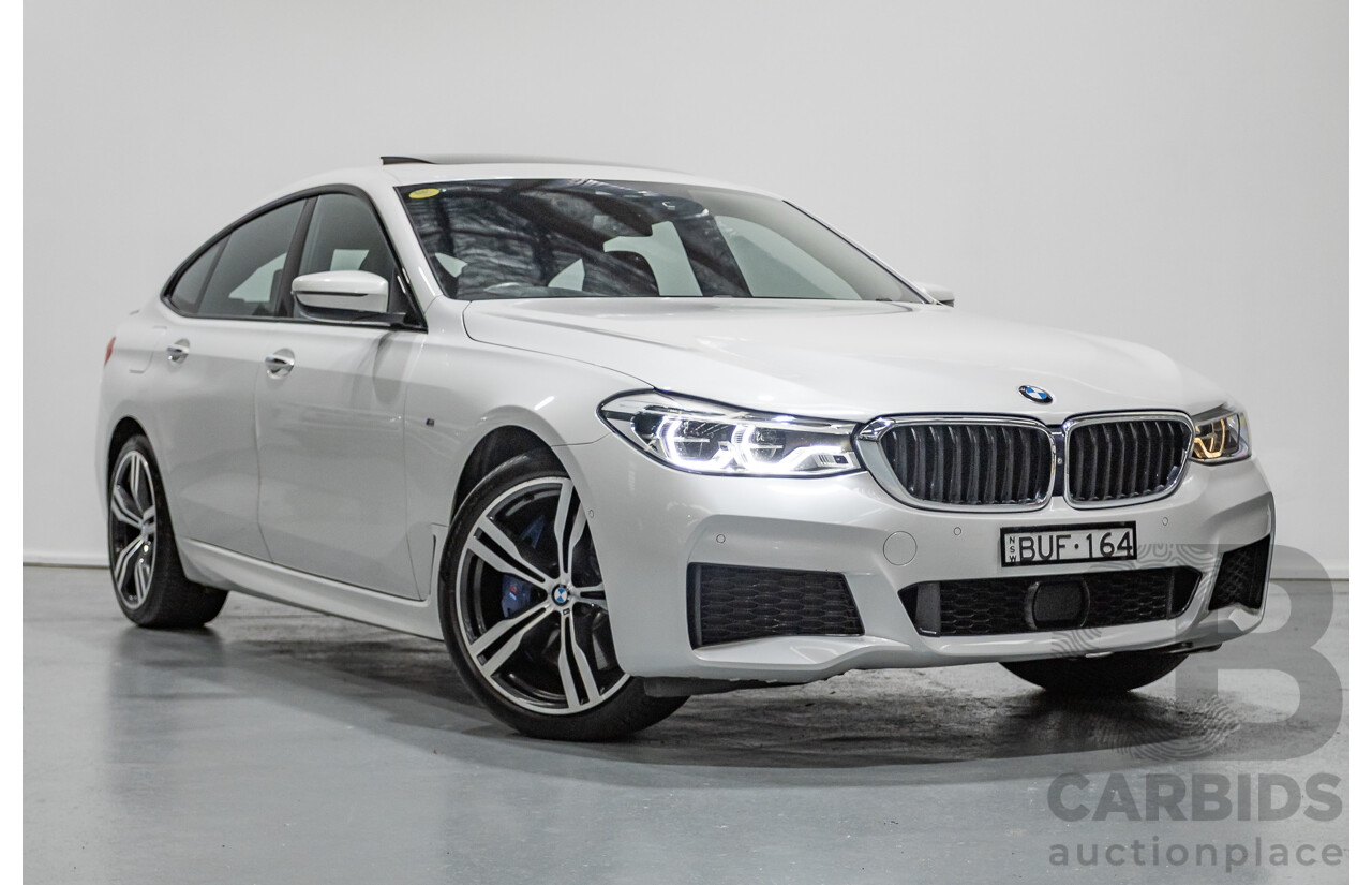 9/2017 BMW 630i M Sport Gran Coupe G32 5D Hatchback Mineral White Metallic Turbo 2.0L