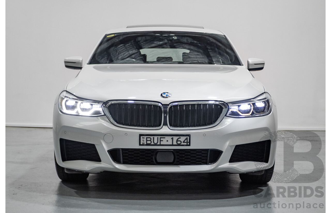 9/2017 BMW 630i M Sport Gran Coupe G32 5D Hatchback Mineral White Metallic Turbo 2.0L