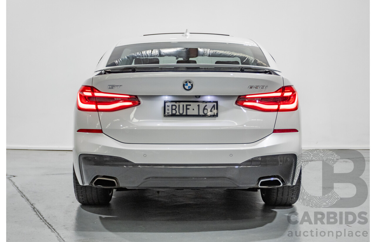 9/2017 BMW 630i M Sport Gran Coupe G32 5D Hatchback Mineral White Metallic Turbo 2.0L