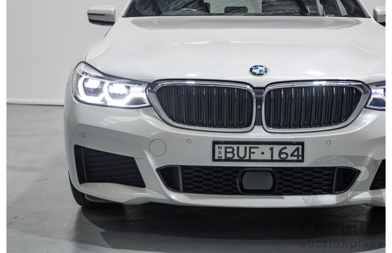 9/2017 BMW 630i M Sport Gran Coupe G32 5D Hatchback Mineral White Metallic Turbo 2.0L