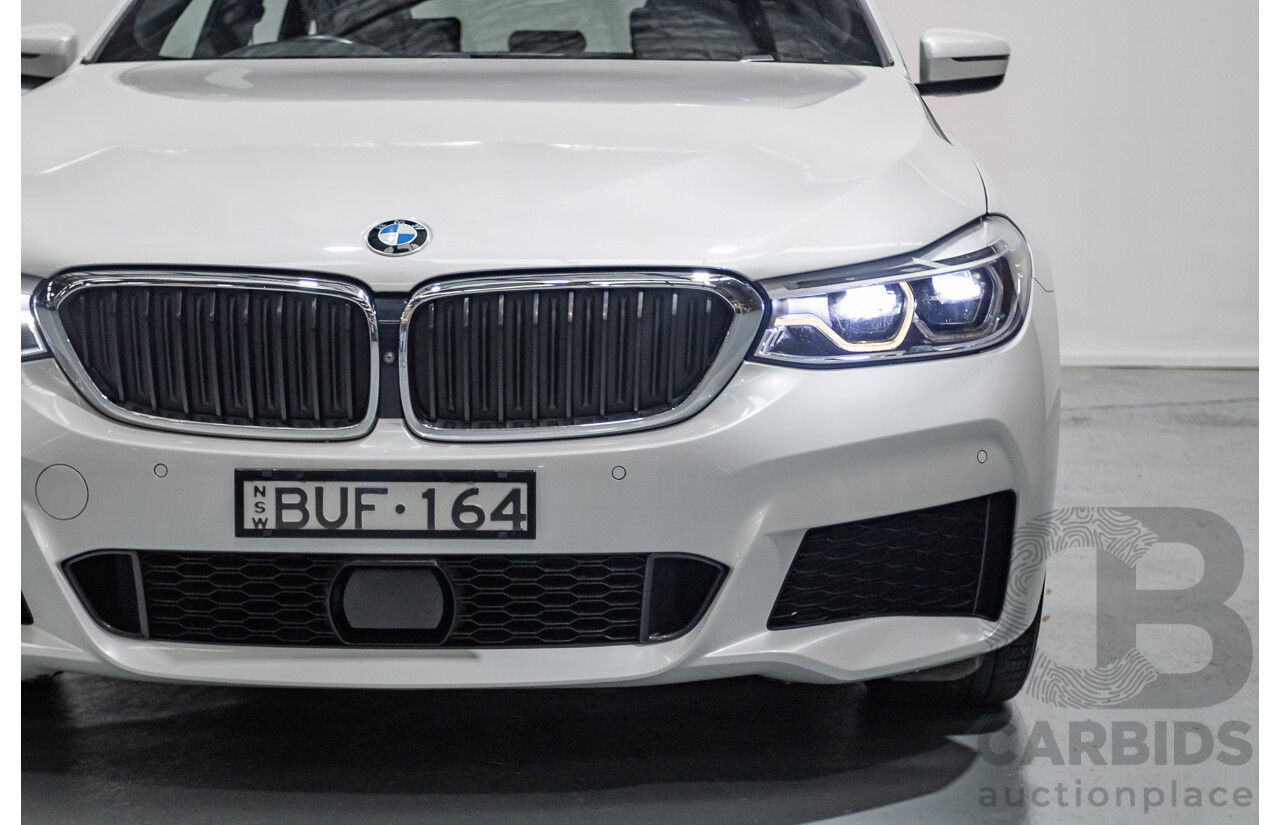 9/2017 BMW 630i M Sport Gran Coupe G32 5D Hatchback Mineral White Metallic Turbo 2.0L