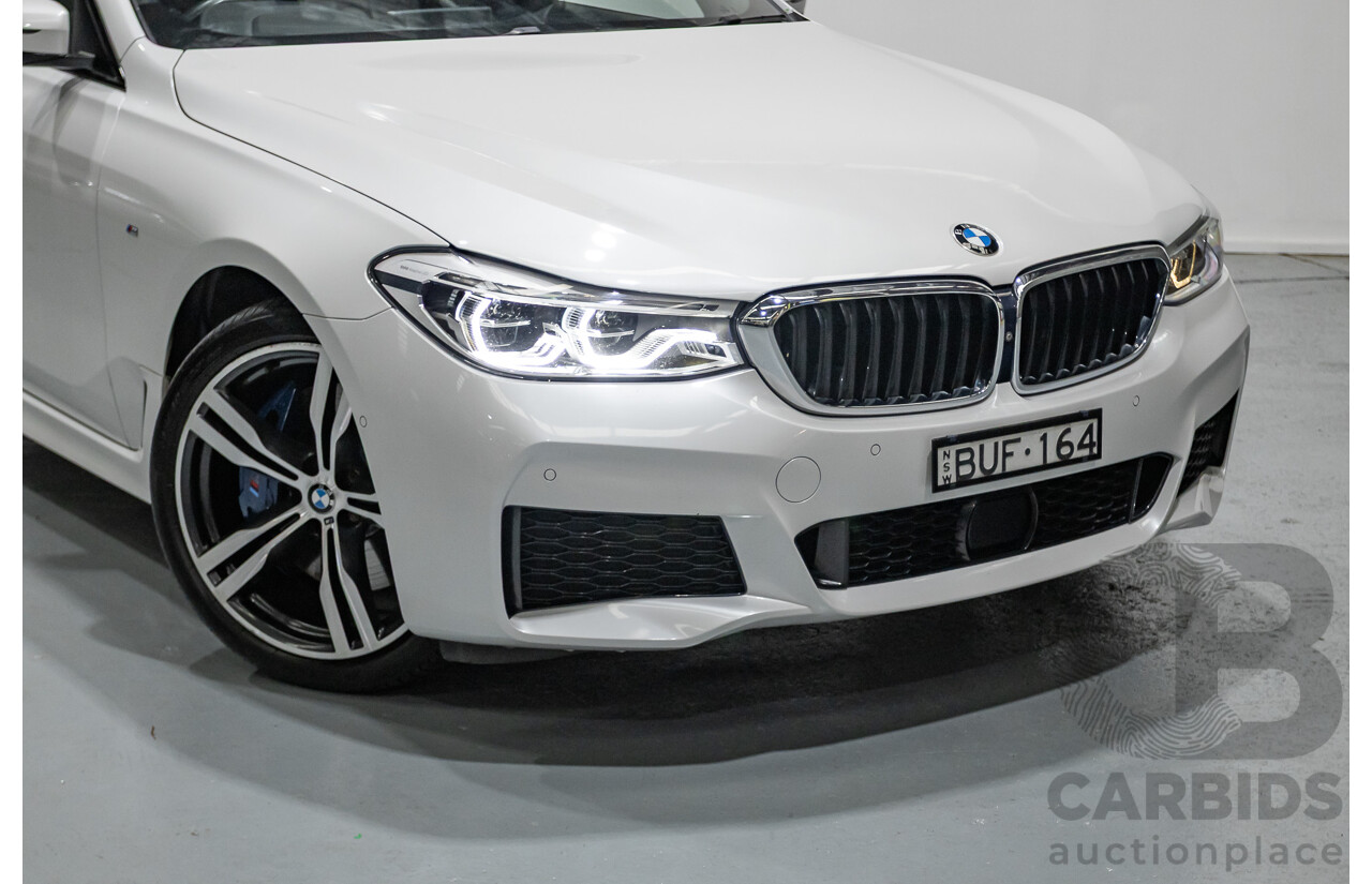 9/2017 BMW 630i M Sport Gran Coupe G32 5D Hatchback Mineral White Metallic Turbo 2.0L