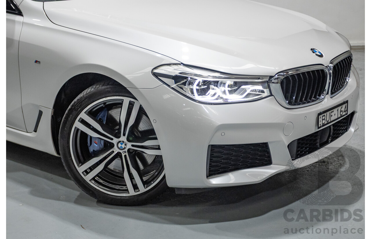 9/2017 BMW 630i M Sport Gran Coupe G32 5D Hatchback Mineral White Metallic Turbo 2.0L