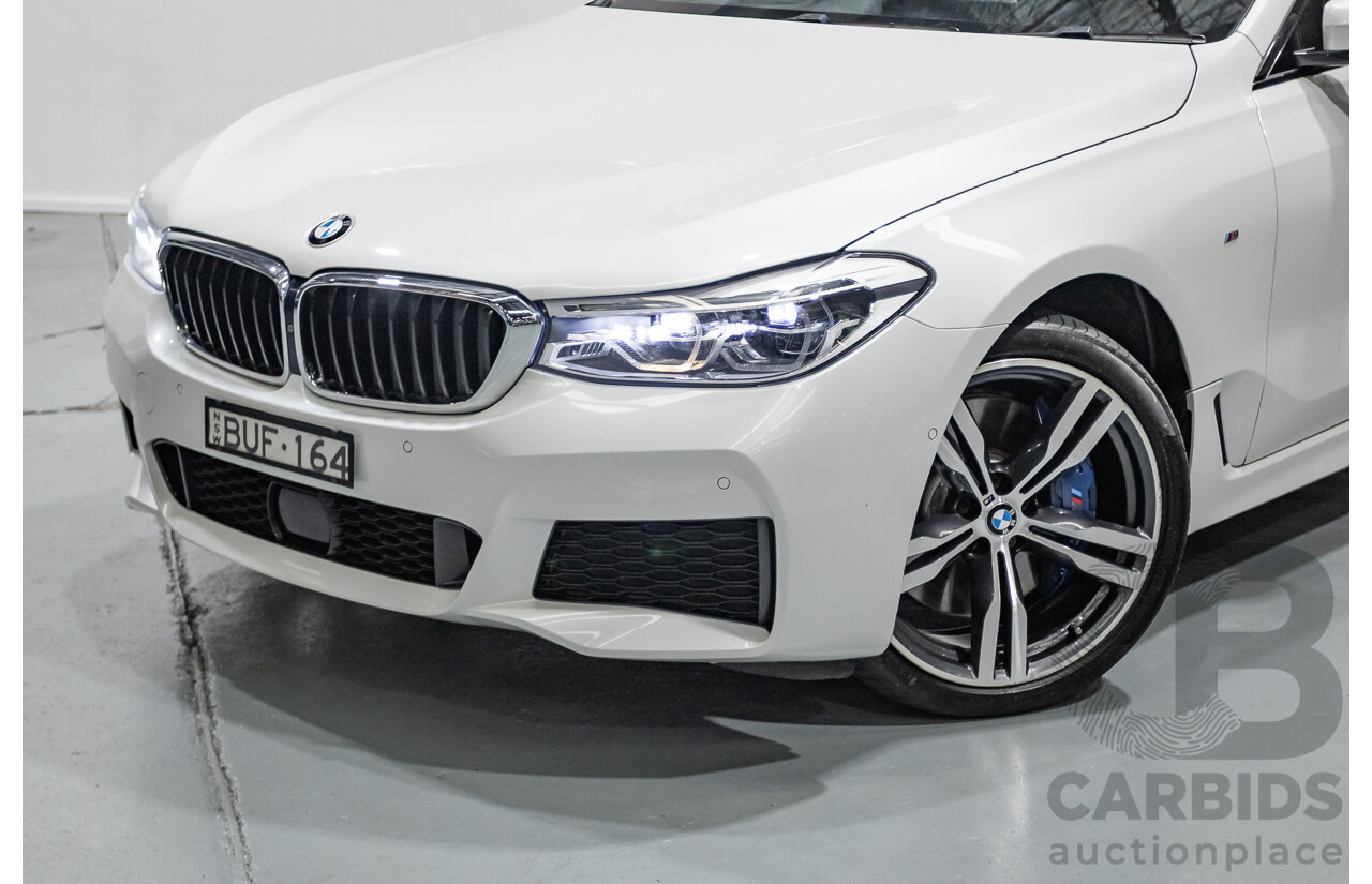 9/2017 BMW 630i M Sport Gran Coupe G32 5D Hatchback Mineral White Metallic Turbo 2.0L