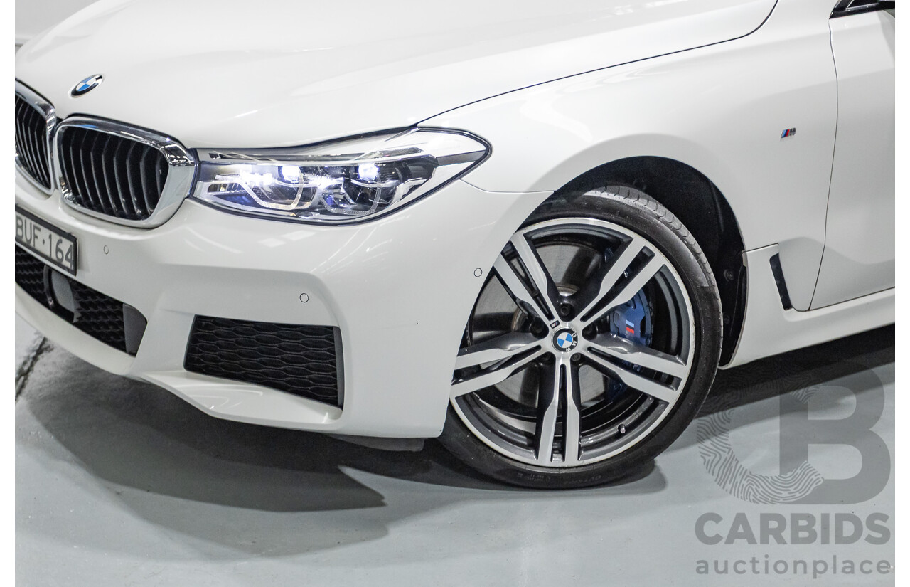 9/2017 BMW 630i M Sport Gran Coupe G32 5D Hatchback Mineral White Metallic Turbo 2.0L