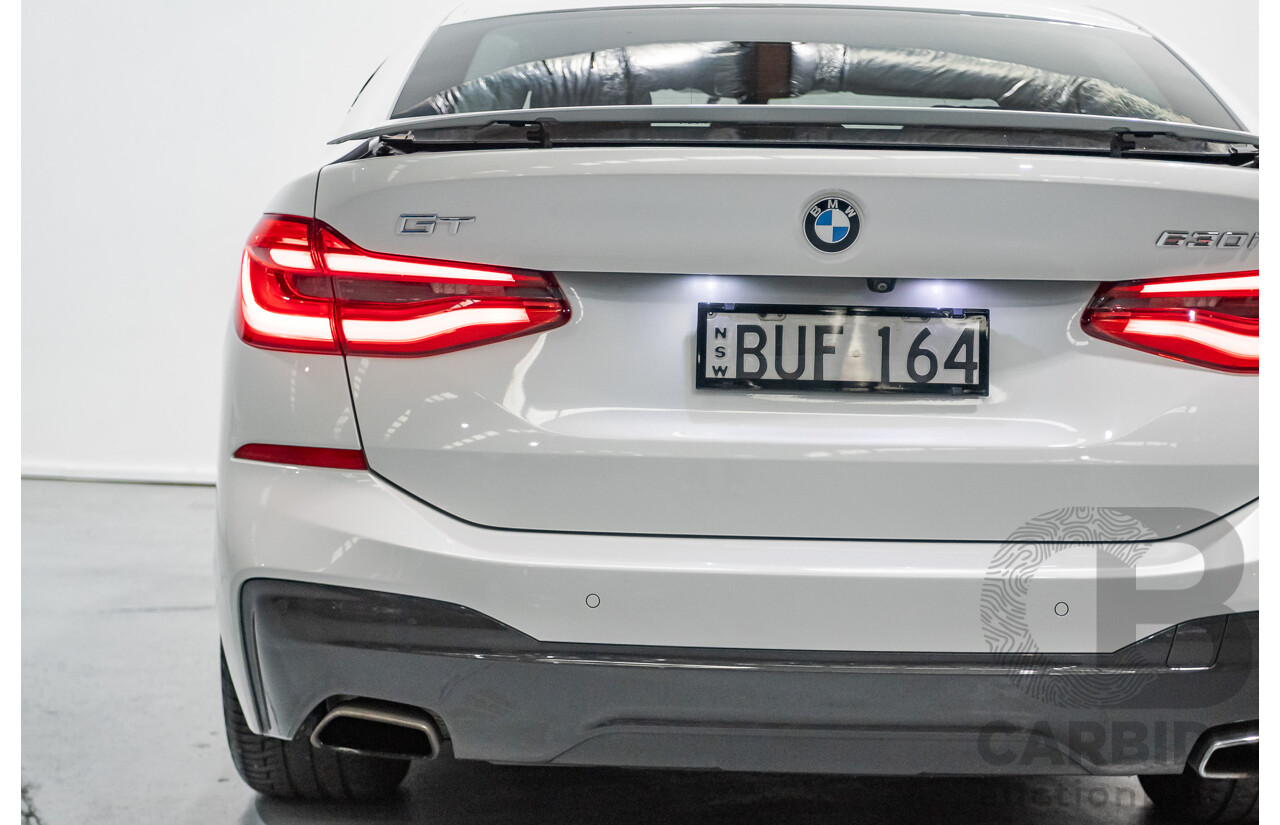 9/2017 BMW 630i M Sport Gran Coupe G32 5D Hatchback Mineral White Metallic Turbo 2.0L