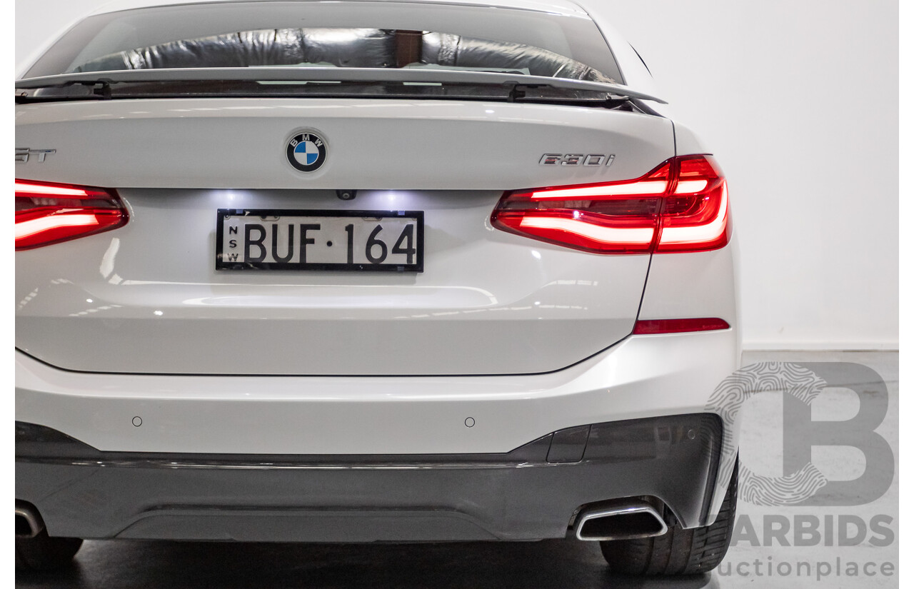 9/2017 BMW 630i M Sport Gran Coupe G32 5D Hatchback Mineral White Metallic Turbo 2.0L