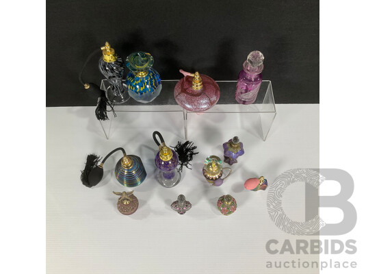 Collection of Glass Perfume Bottles