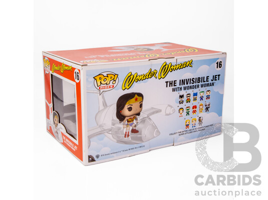 Boxed Pop Rides Wonder Woman with Invisible Jet