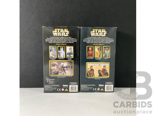 Pair of 1997 Star Wars Sand and Snow Trooper Figures in Original Packaging