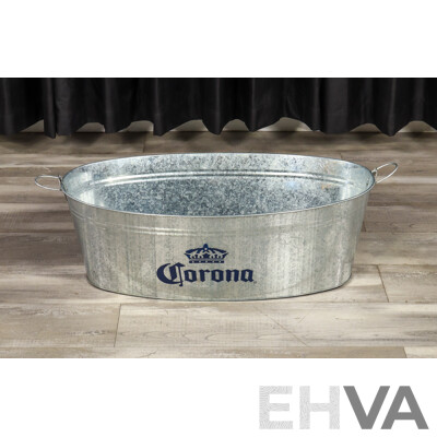 Galvanised Ice Tub Marked Corona