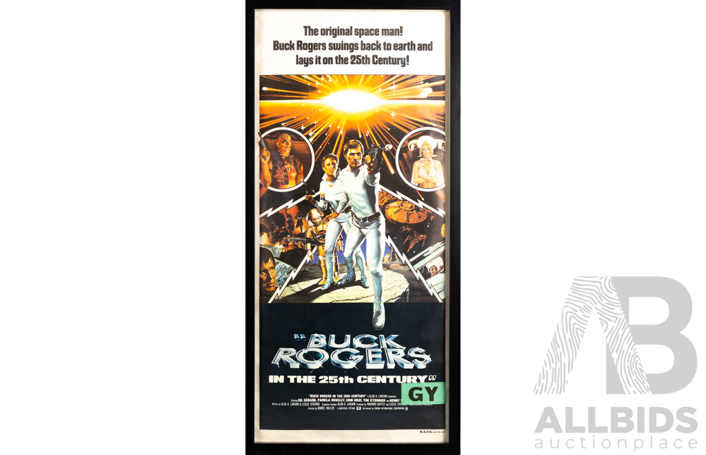 Framed Vintage Buck Rogers in the 25th Century Day Bill Poster, 1979 (M.A.P.S. Lithographic Print)