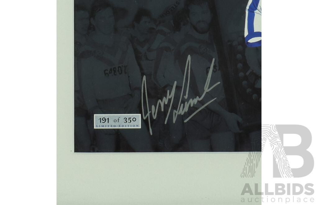 Framed Signed Canterbury Bankstown Bulldogs 'The Pride of the Bulldogs' Print