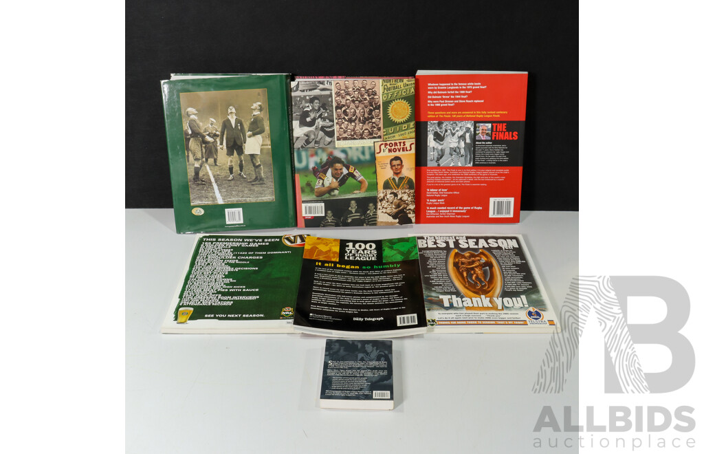 Collection of Seven Rugby League Reference Books