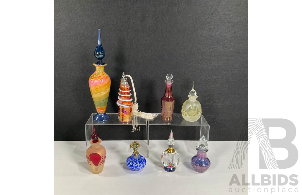 Collection of Glass Perfume Bottles