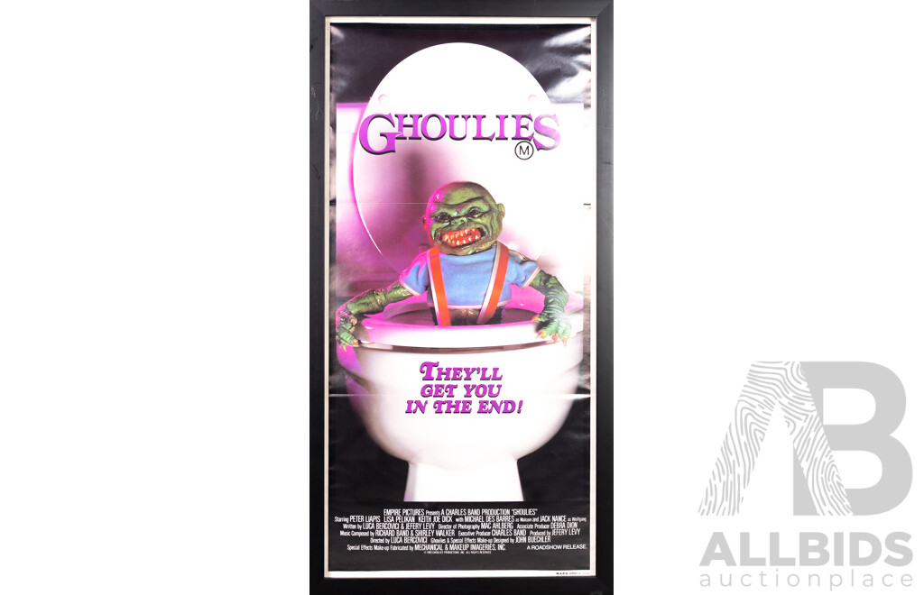 Framed Vintage Ghoulies Day Bill Poster, 1985 (M.A.P.S. Lithographic Print)