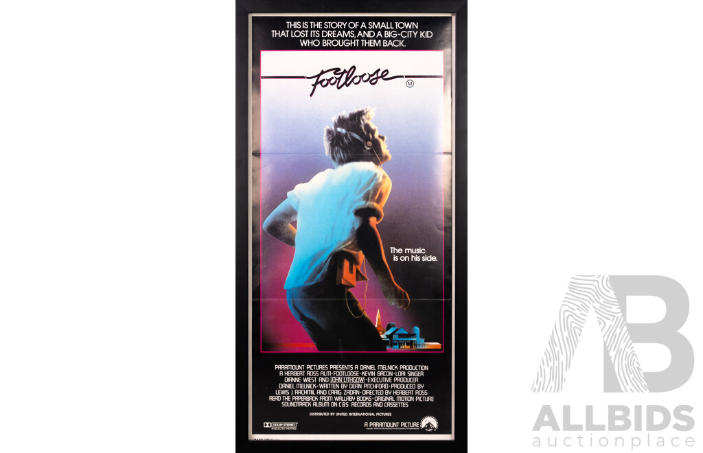 Framed Footloose Day Bill Poster, 1984 (M.A.P.S. Lithographic Print)