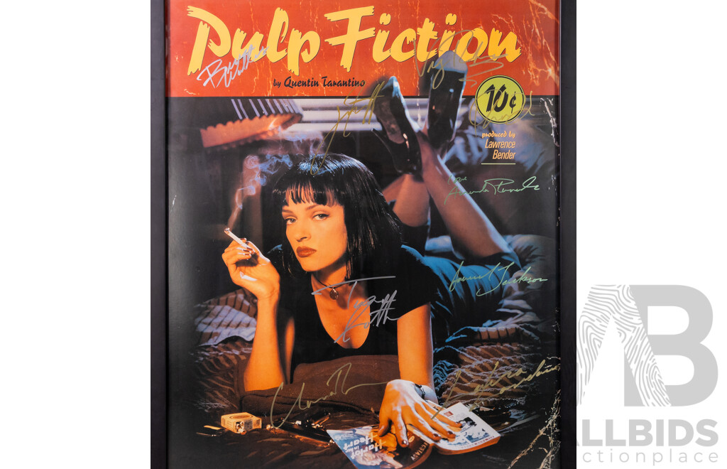 Framed Pulp Fiction Movie Poster