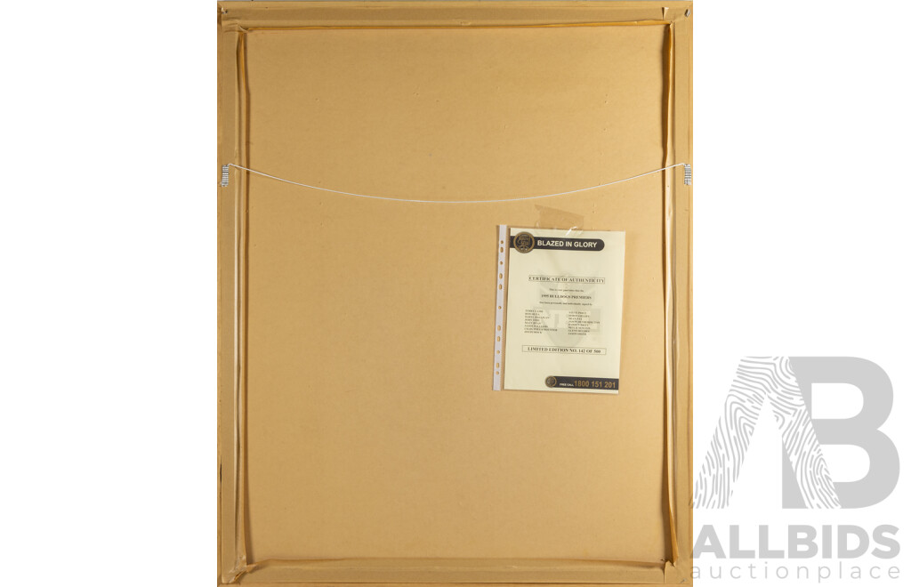 Framed Canterbury Bankstown 1995 Premiers Team Jersey