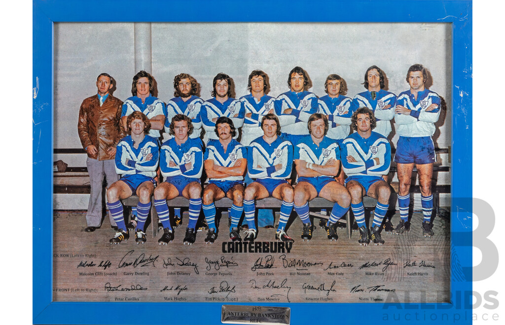 Collection of Canterbury Bankstown Bulldogs Team Photo Prints