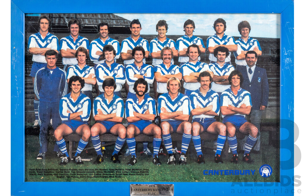 Collection of Canterbury Bankstown Bulldogs Team Photo Prints