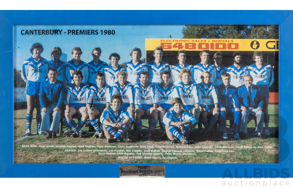Collection of Canterbury Bankstown Bulldogs Team Photo Prints
