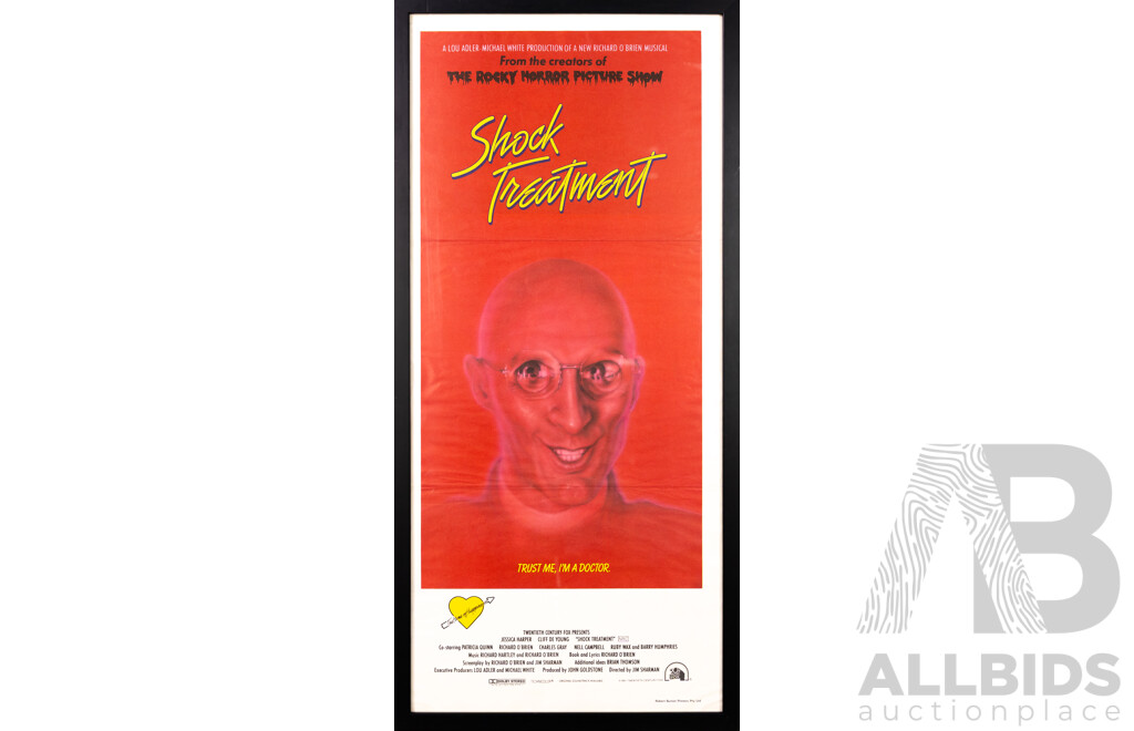 Framed Vintage Shock Treatment Day Bill Poster, 1981