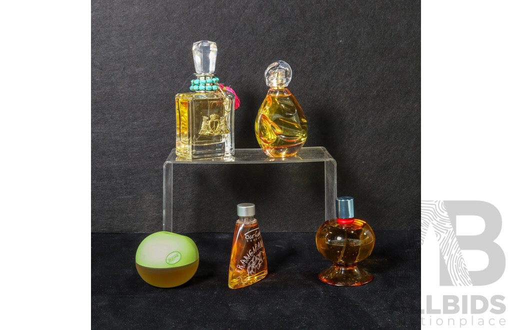 Collection of Five Women's Perfumes