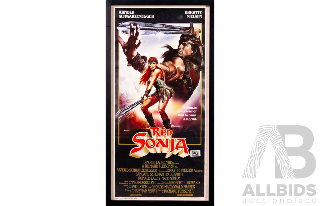 Framed Vintage Red Sonia Day Bill Poster, 1985