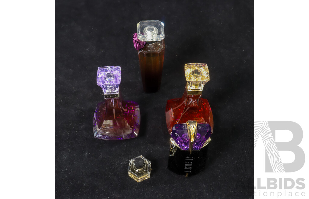 Collection of Four Women's Perfumes and Samples Vial