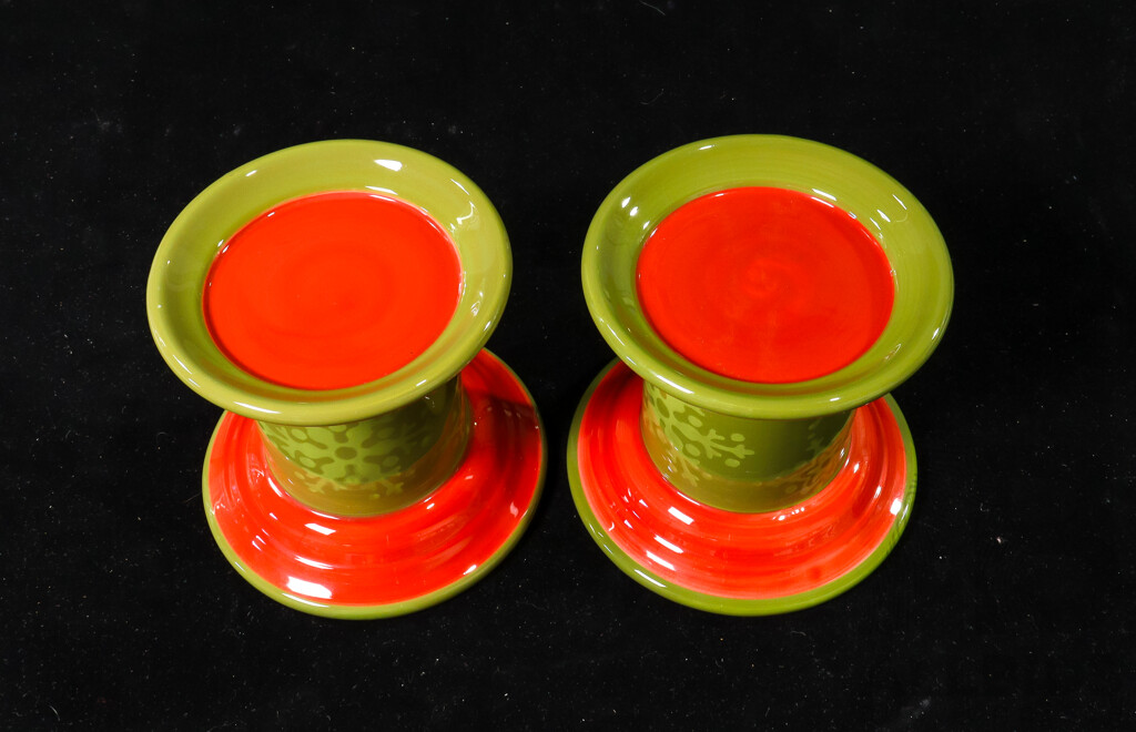 Pair of Royal Doulton Festive Home Candle Holders