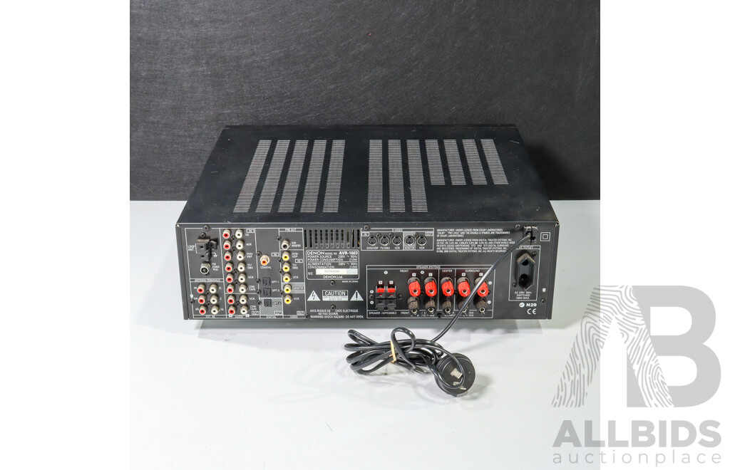 Denon AV Surround Receiver with Manual and Remote