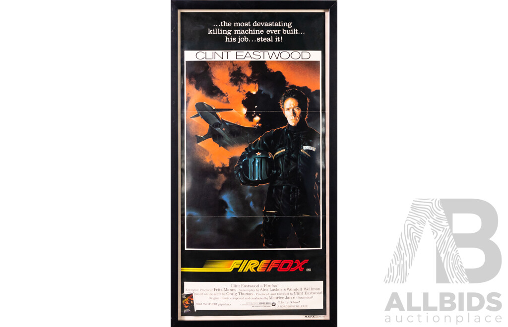 Framed Vintage Firefox Day Bill Poster, 1982 (M.A.P.S. Lithographic Print)