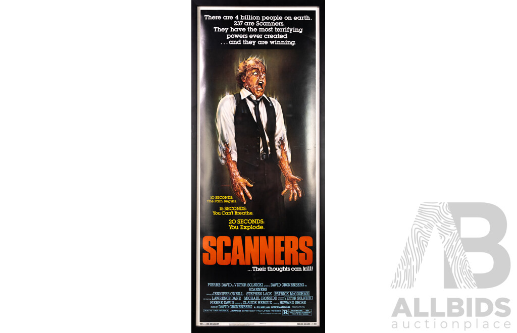 Framed Vintage Scanners Day Bill Poster, 1981(M.A.P.S. Lithographic Print)