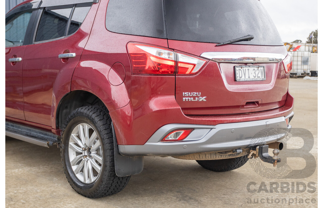 05/2018 Isuzu MU-X LS-U (4x4) UC MY18 4D Wagon Red Turbo Diesel 3.0L