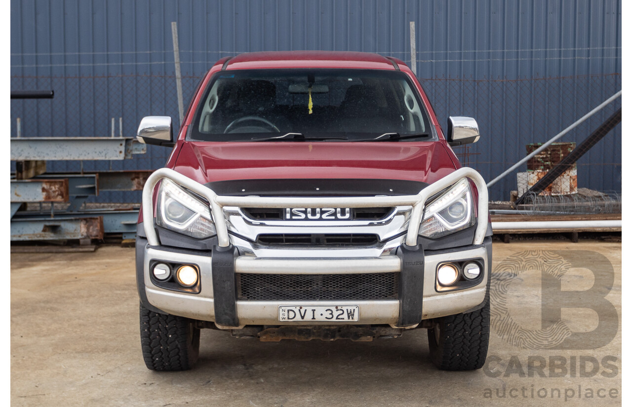 05/2018 Isuzu MU-X LS-U (4x4) UC MY18 4D Wagon Red Turbo Diesel 3.0L