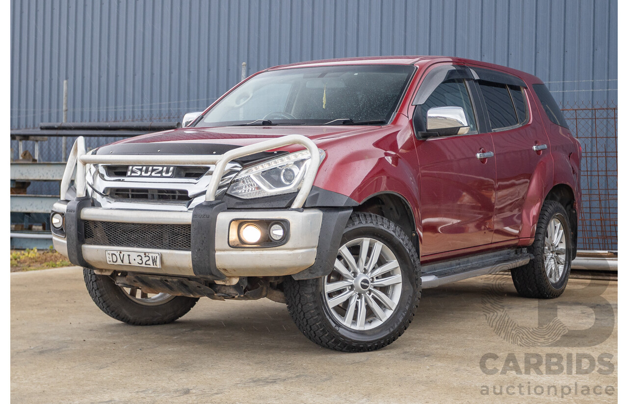 05/2018 Isuzu MU-X LS-U (4x4) UC MY18 4D Wagon Red Turbo Diesel 3.0L