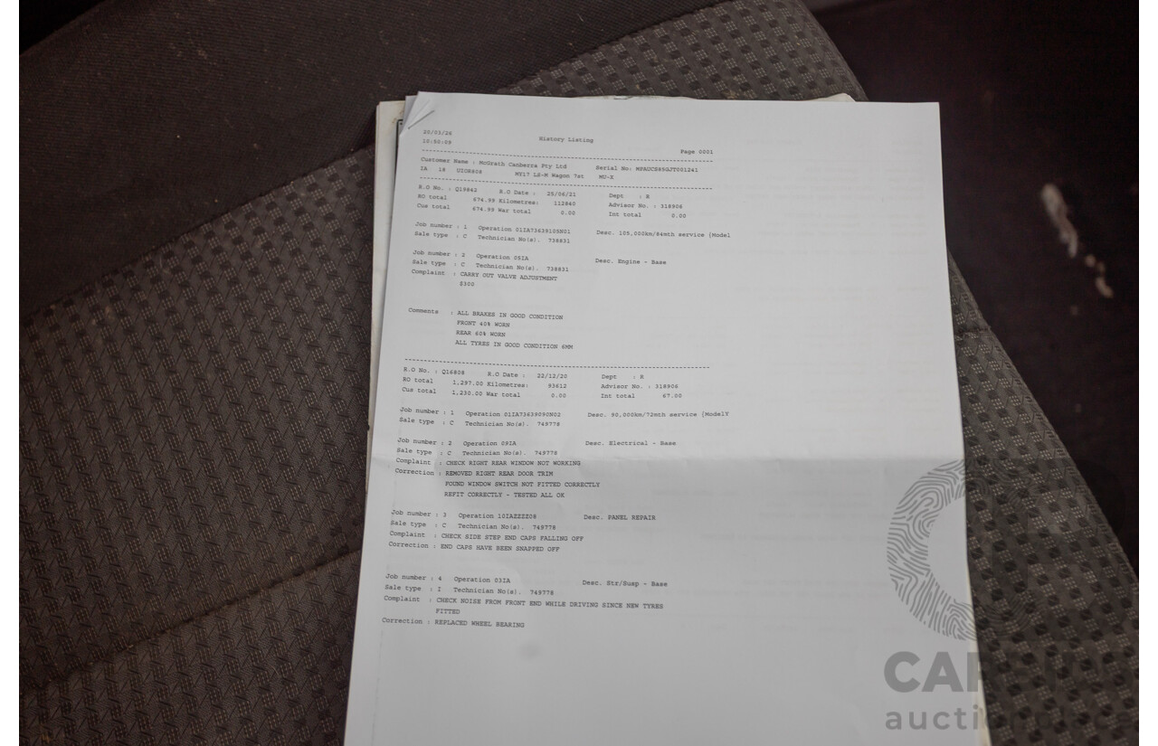 05/2018 Isuzu MU-X LS-U (4x4) UC MY18 4D Wagon Red Turbo Diesel 3.0L