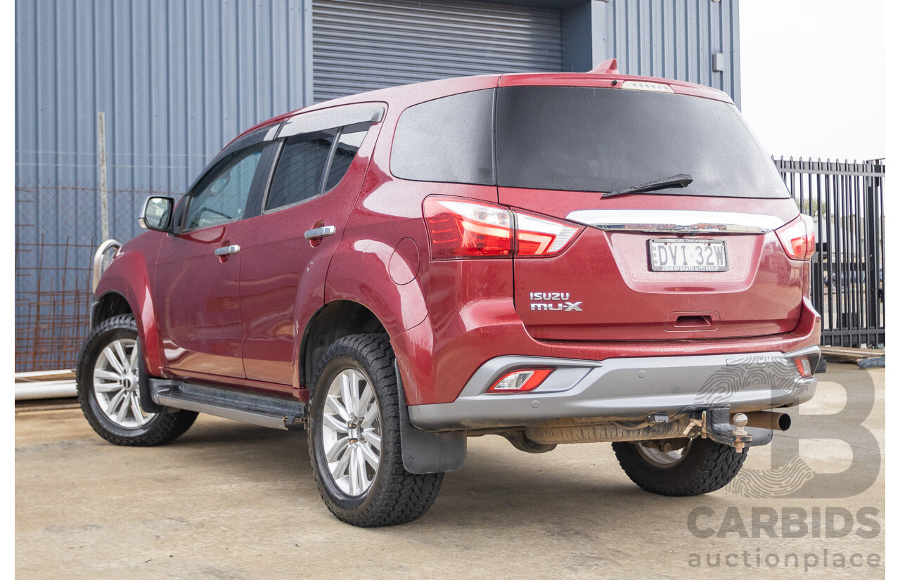 05/2018 Isuzu MU-X LS-U (4x4) UC MY18 4D Wagon Red Turbo Diesel 3.0L
