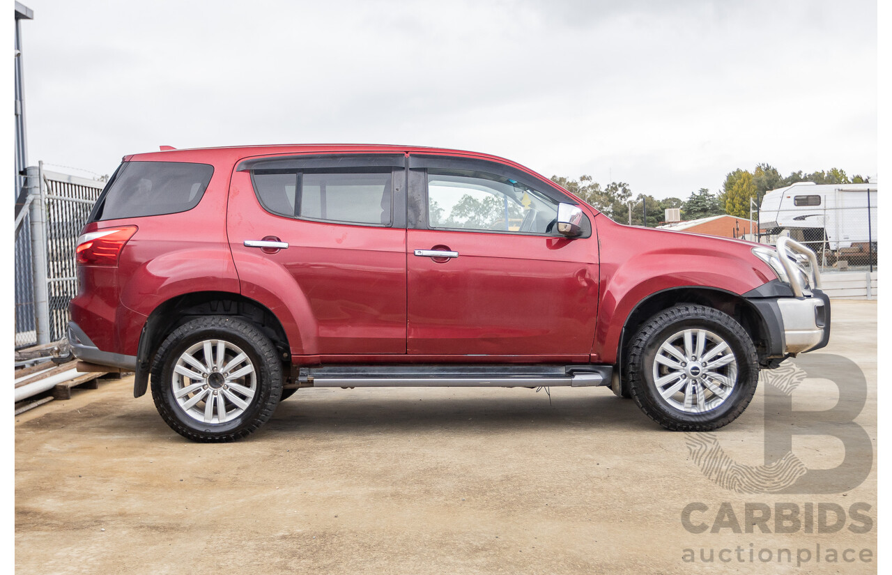 05/2018 Isuzu MU-X LS-U (4x4) UC MY18 4D Wagon Red Turbo Diesel 3.0L