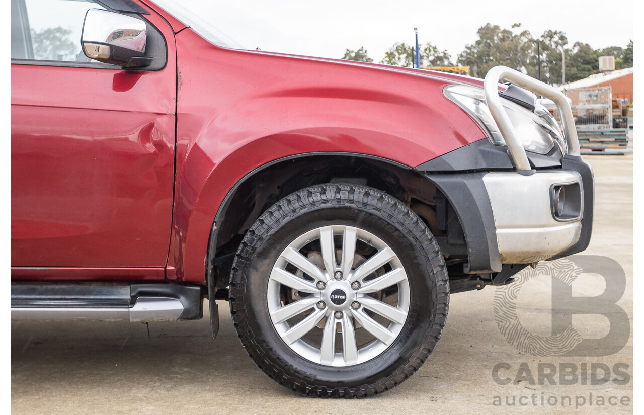 05/2018 Isuzu MU-X LS-U (4x4) UC MY18 4D Wagon Red Turbo Diesel 3.0L