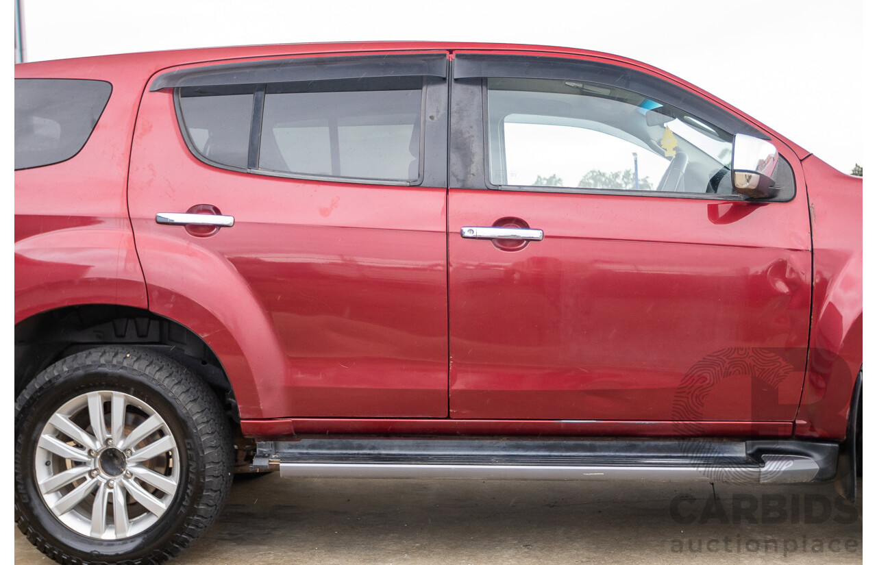 05/2018 Isuzu MU-X LS-U (4x4) UC MY18 4D Wagon Red Turbo Diesel 3.0L