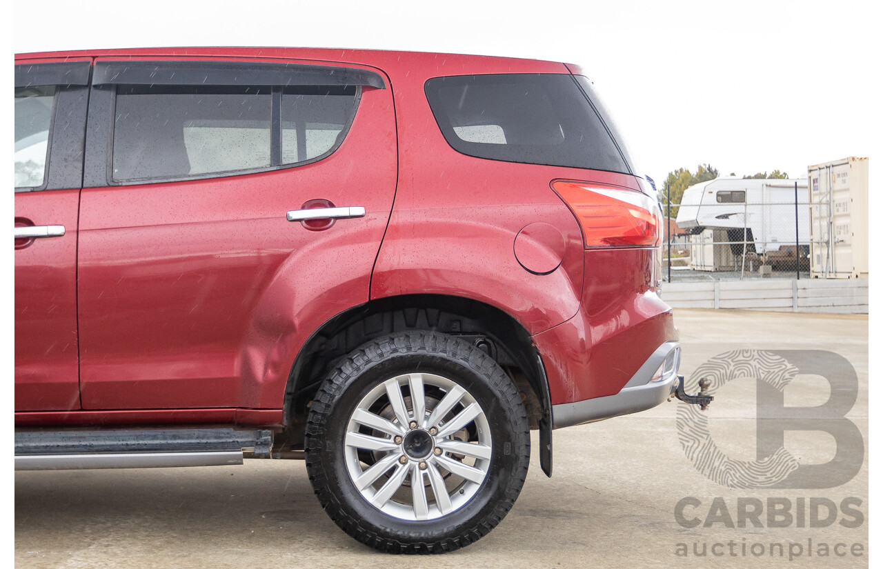 05/2018 Isuzu MU-X LS-U (4x4) UC MY18 4D Wagon Red Turbo Diesel 3.0L